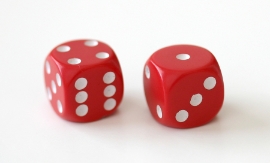 Two Dice Showing 6 and 3
