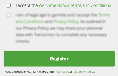Betway Sign Up Form