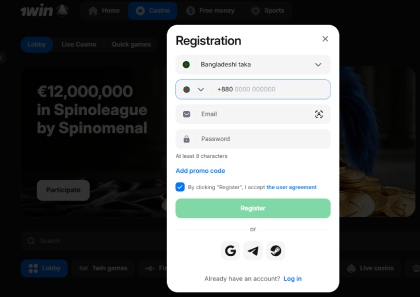 1win Promo Code Bangladesh Registration