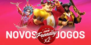 Vem conhecer os lançamentos de Slots durante todo o mês de agosto e ganhe Free Chip em dobro no Freeday.