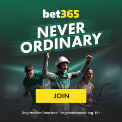 bet365 UK, Never Ordinary, Number one for Sports, gambleaware.org