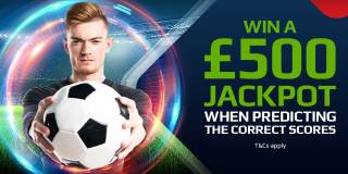 £500 Daily Jackpot for Predicting the Correct Score