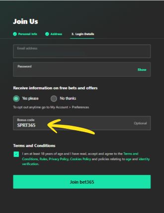 How to sign up with bet365 Canada