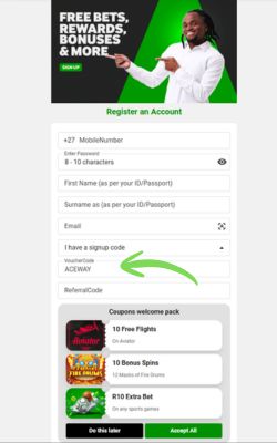Betway South Africa How to Sign Up