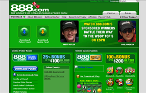2006 888.com Home Page