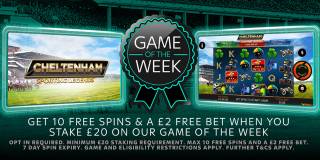 Spend £20 and get 10 Free Spins and a £2 Free Bet