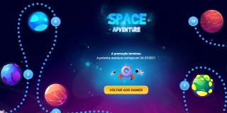 Aventura espacial - Complete tarefas em todos os planetas e abra caixas contendo prêmios no final
