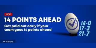Rugby 14 Points Ahead - Early Payout