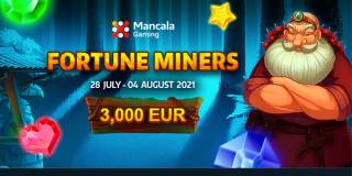 MINERADORES DA FORTUNE Aproveite a variedade de jogos e receba sua parte do €3,000 prêmio!