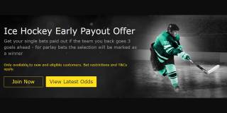 Ice Hockey Early Payout Offer