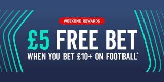 Bet £10 on Football and Get a £5 Free Bet