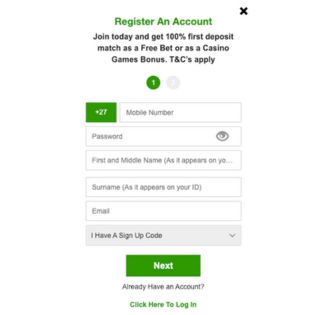 Betway South Africa How to Sign Up
