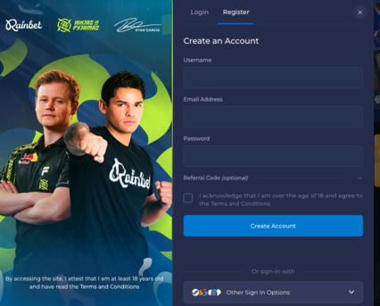 Rainbet Registration Canada