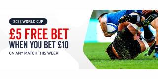 Rugby World Cup - Bet £10 and Get a £5 Free Bet