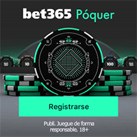 Regístrate en Bet365 Poker