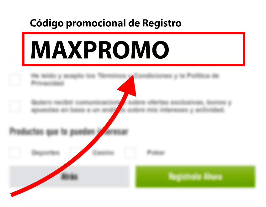 codigo promocional sportium