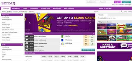 BetDaq Home Page 2022