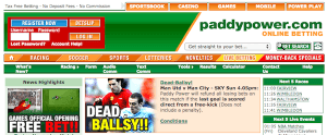 2004 Paddy Power homepage