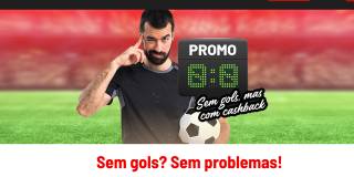 Sem gols? Sem problemas! 20% OF YOUR BET UP TO R$ 500 PER WEEK