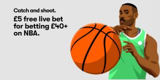 £5 Free Live Bet for Betting £40+ on NBA