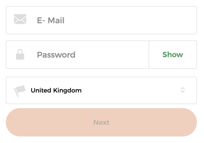 Mr Green Registration Form