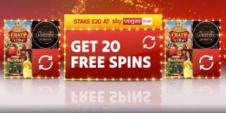 Stake £20 Get 20 Free Spins
