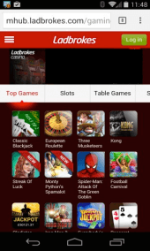 Ladbrokes Windows Phone Screenshot